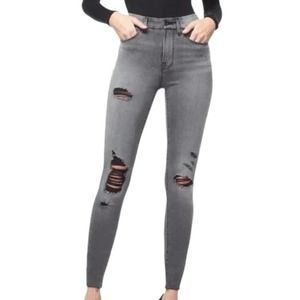 NWT Good American Distressed Gray Jeans Size 8/29 NWT